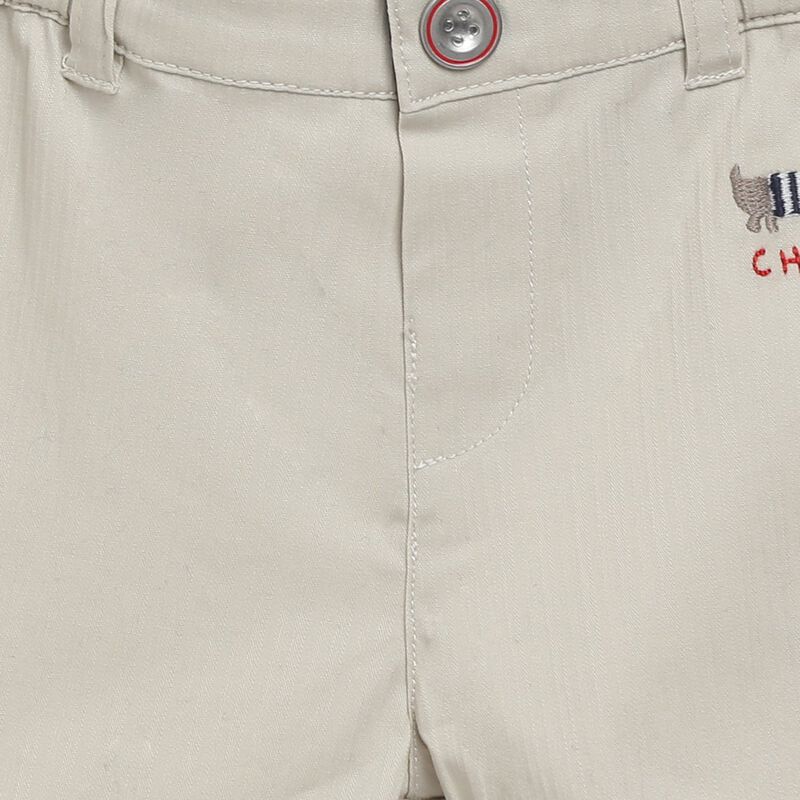 Boys Medium Natural Short Woven Trousers image number null